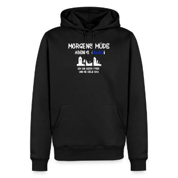 Bestatter Totengräber Leichenbestatter - Männer Premium Bio Hoodie - Schwarz - Vorne - Nico (187cm)