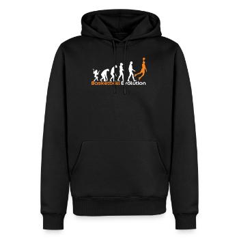Basketball Evolution - Men’s Premium Organic Hoodie - black - Front - Nico (187cm)
