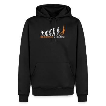 Basketball Evolution Sport Gift - Men’s Premium Organic Hoodie - black - Front - Nico (187cm)