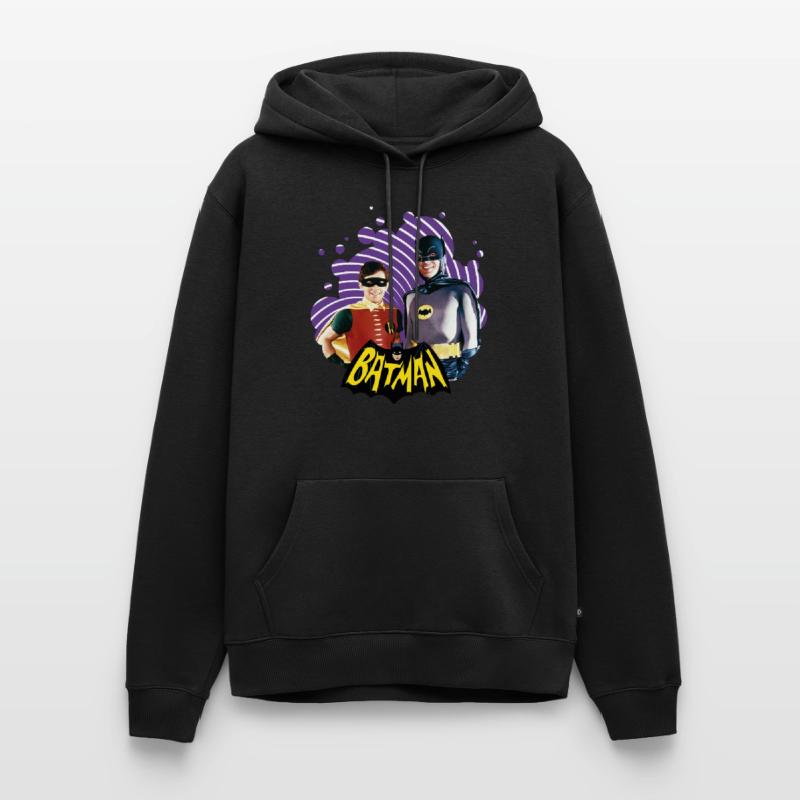 DC Comics Robin Retro Dynamisches Duo Männer Premium Bio Hoodie