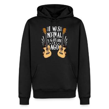 Gitarren Lustige Sprüche Musik Gitarrist Geschenk - Männer Premium Bio Hoodie - Schwarz - Vorne - Nico (187cm)
