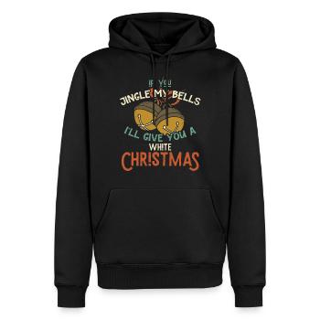Glocken läuten Weihnachten - Männer Premium Bio Hoodie - Schwarz - Vorne - Nico (187cm)