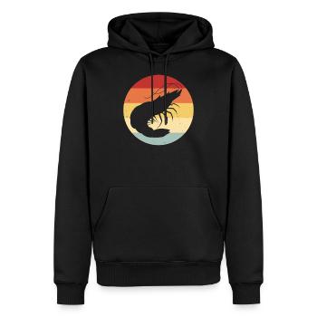 Garnele Shrimp Krebs Fisch Lustige - Männer Premium Bio Hoodie - Schwarz - Vorne - Nico (187cm)