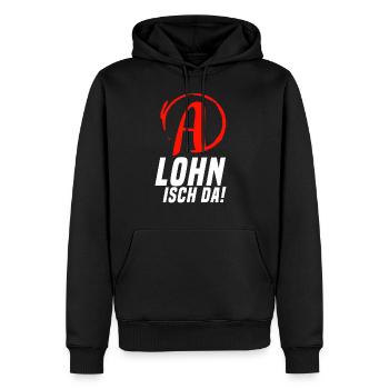 Lohn Isch Da Arbeitsamt Comedy Konto Geld - Männer Premium Bio Hoodie - Schwarz - Vorne - Nico (187cm)