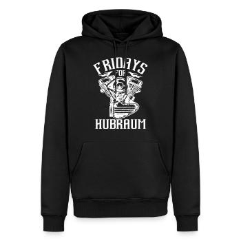 Fridays for Hubraum - Männer Premium Bio Hoodie - Schwarz - Vorne - Nico (187cm)