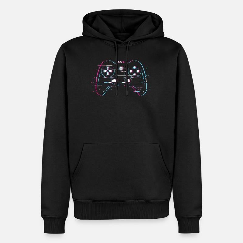 Controller Gaming - Sweat à capuche Premium bio Homme - noir