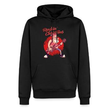 Rockin Christmas Santa Claus Nicholas Gift - Sweat à capuche Premium bio Homme - noir - Devant - Nico (187cm)