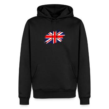 Großbritannien Union Jack Fahne Flagge Königreich - Männer Premium Bio Hoodie - Schwarz - Vorne - Nico (187cm)