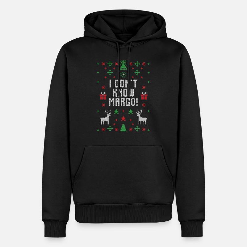 I dont know Margo! - Männer Premium Bio Hoodie - Schwarz