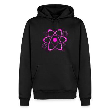 physicist - Men’s Premium Organic Hoodie - black - Front - Nico (187cm)