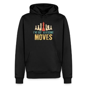 Chess pieces Chess game - Men’s Premium Organic Hoodie - black - Front - Nico (187cm)