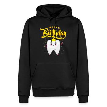 Birthday Gift for Dentists | happy Birthday - Men’s Premium Organic Hoodie - black - Front - Nico (187cm)