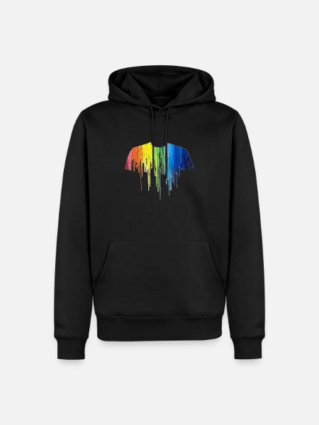 Gay Pride Geschenk - Männer Premium Bio Hoodie - Schwarz