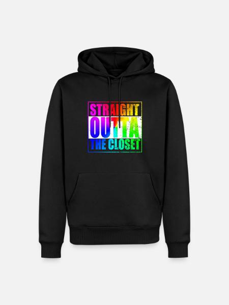 Gay Pride Gift - Mannen Premium Bio hoodie - zwart