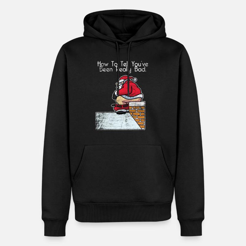 Schornsteinfeger Weihnachten Geschenk - Männer Premium Bio Hoodie - Schwarz
