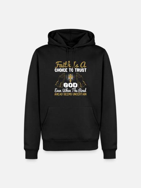 Christian - Men’s Premium Organic Hoodie - black