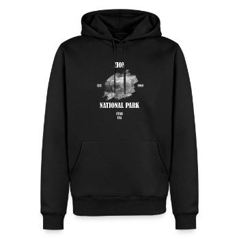 Parc national de Sion États-Unis Utah Amérique - Sweat à capuche Premium bio Homme - noir - Devant - Nico (187cm)