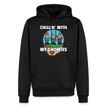 Gartenzwerge Zwerg Garten Gärtner - Männer Premium Bio Hoodie - Schwarz - Vorne - Nico (187cm)