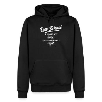 Faculté de droit - droit - droit spirituel droit - Sweat à capuche Premium bio Homme - noir - Devant - Nico (187cm)