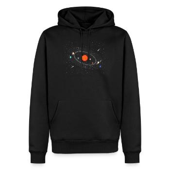 Galaxy Universe Planet Mars - Sweat à capuche Premium bio Homme - noir - Devant - Nico (187cm)