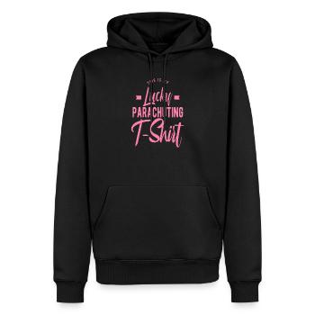 Fallschirmspringen - Männer Premium Bio Hoodie - Schwarz - Vorne - Nico (187cm)