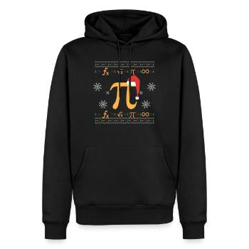 Ugly Christmas Algebra Mathe Pi - Männer Premium Bio Hoodie - Schwarz - Vorne - Nico (187cm)