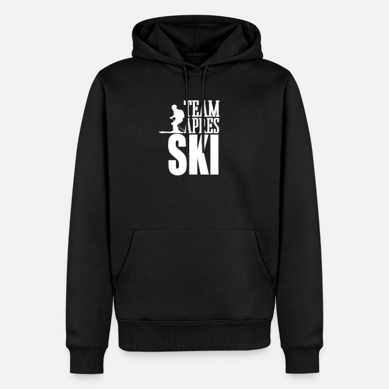 Team après ski - Sweat à capuche Premium bio Homme - noir