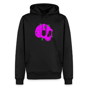 Archéologie du crâne - Sweat à capuche Premium bio Homme - noir - Devant - Nico (187cm)