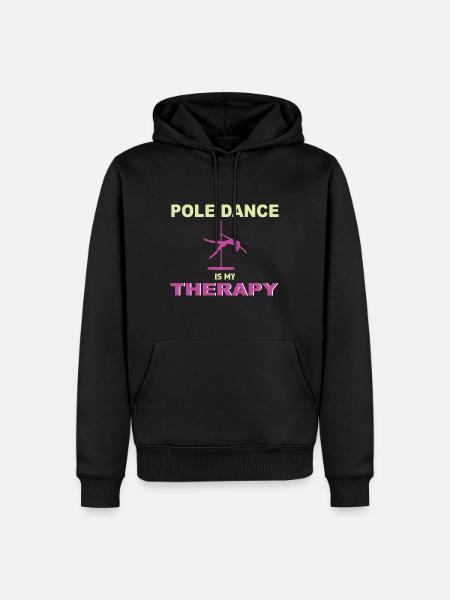 Pole dance pole dance pole dance danser hobby - Premium økologisk hettegenser for menn - svart