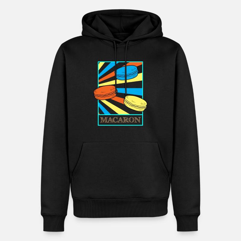 Macarons - Männer Premium Bio Hoodie - Schwarz