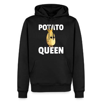 Erdäpfel Kartoffel Erdbirne Erpfi Pommes - Männer Premium Bio Hoodie - Schwarz - Vorne - Nico (187cm)