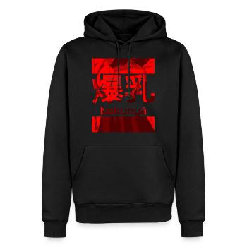 Bakunyu manga femmes aux gros seins Japon - Sweat à capuche Premium bio Homme - noir - Devant - Nico (187cm)