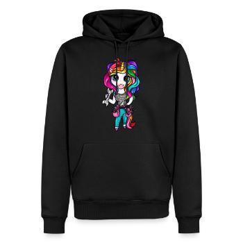 Mécanicien automobile mécanicien automobile Schrauberin - Sweat à capuche Premium bio Homme - noir - Devant - Nico (187cm)