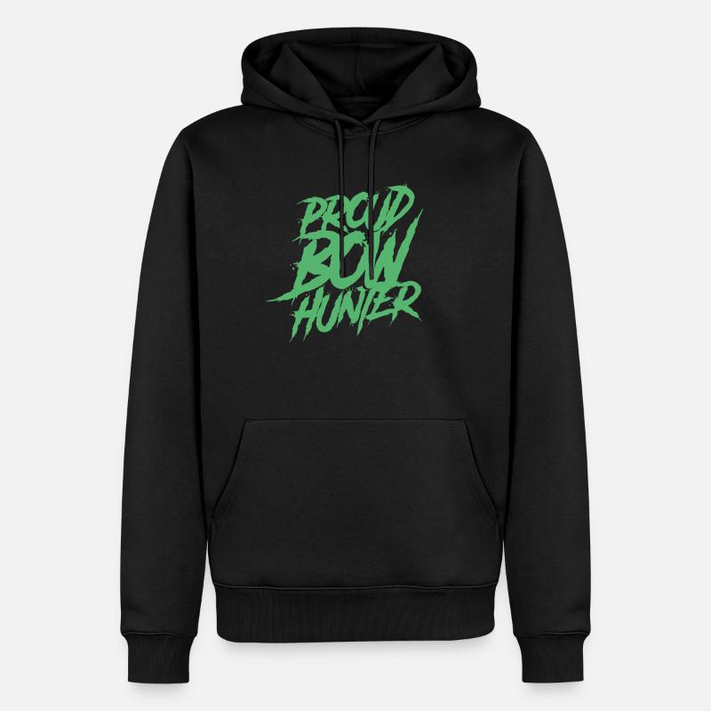 Bogenschütze Bogenjagd Bogenjäger Pfeil Bogen - Männer Premium Bio Hoodie - Schwarz