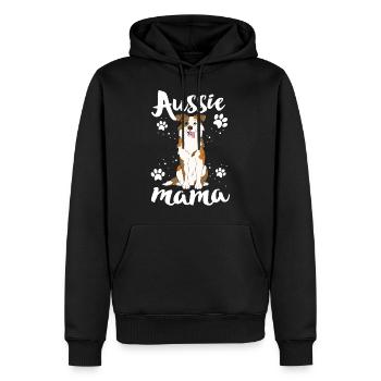 Chemise Dog Mama Pour Femme Berger Australien - Sweat à capuche Premium bio Homme - noir - Devant - Nico (187cm)