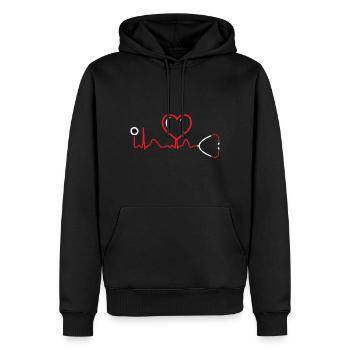 Assistant médical, MFA, docteur, - Sweat à capuche Premium bio Homme - noir - Devant - Nico (187cm)