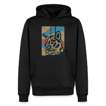 Tonkanese Geschenk - Männer Premium Bio Hoodie - Schwarz - Vorne - Nico (187cm)