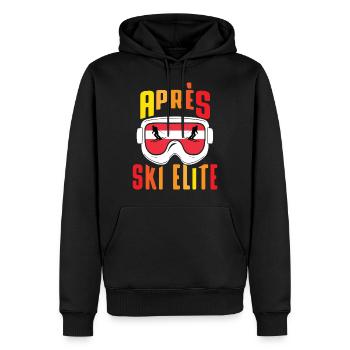 Apres Ski elite - Snowboard, Schi, Slalom - Männer Premium Bio Hoodie - Schwarz - Vorne - Nico (187cm)