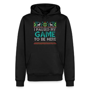 Gamer Christmas Ugly Christmas - Herre Premium økologisk hoodie - sort - Foran - Nico (187cm)