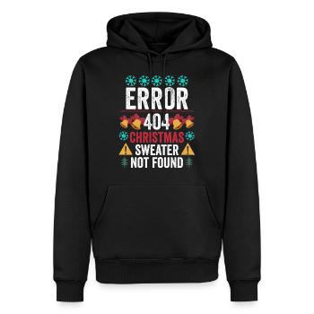 Programmateur de Noël - Sweat à capuche Premium bio Homme - noir - Devant - Nico (187cm)
