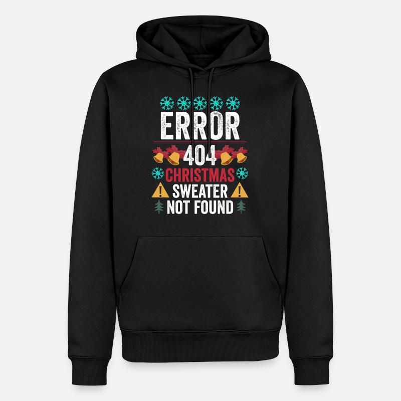 Weihnachten programmierer Computer - Männer Premium Bio Hoodie - Schwarz