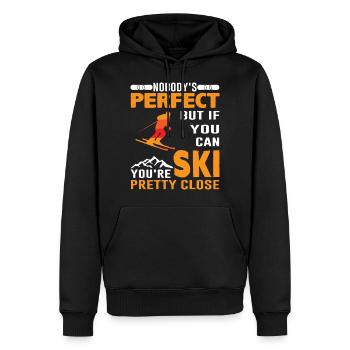 Perfect ski - Schi, Winter, Geschenk - Männer Premium Bio Hoodie - Schwarz - Vorne - Nico (187cm)