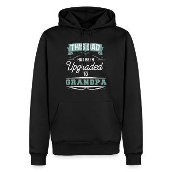 Grand-papa Grand-papa Cadeau Grand-papa - Sweat à capuche Premium bio Homme - noir - Devant - Nico (187cm)