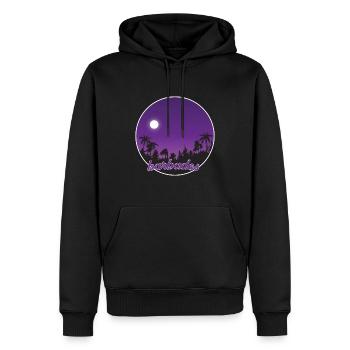 Barbados lila Paradies - Männer Premium Bio Hoodie - Schwarz - Vorne - Nico (187cm)