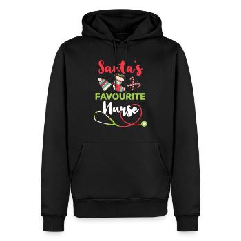 Weihnachten Krankenpflegerin Krankenschwester - Männer Premium Bio Hoodie - Schwarz - Vorne - Nico (187cm)