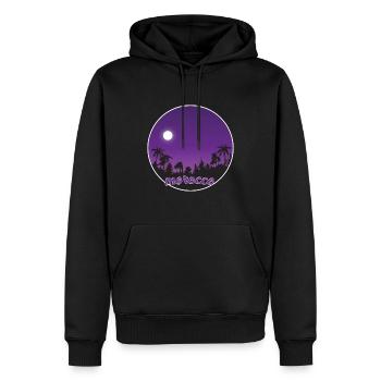 Marokko lila Paradies - Männer Premium Bio Hoodie - Schwarz - Vorne - Nico (187cm)