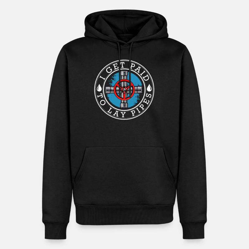 Klempner - Männer Premium Bio Hoodie - Schwarz