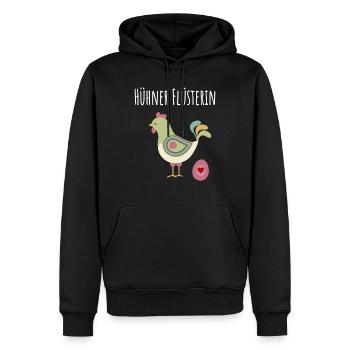 Hühner Flüsterin - Hühner Flüsterer Landwirtin - Männer Premium Bio Hoodie - Schwarz - Vorne - Nico (187cm)