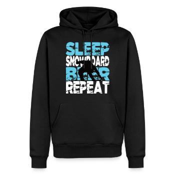 Snowboard Snowboarder Wintersport Snowboard - Männer Premium Bio Hoodie - Schwarz - Vorne - Nico (187cm)