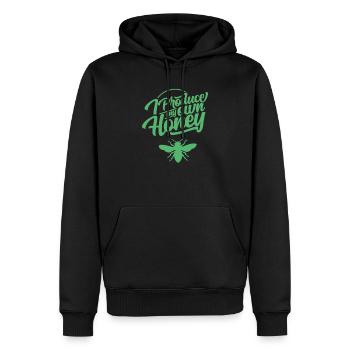 Abeille hobby apiculteur apiculteur apiculteur apiculture - Sweat à capuche Premium bio Homme - noir - Devant - Nico (187cm)